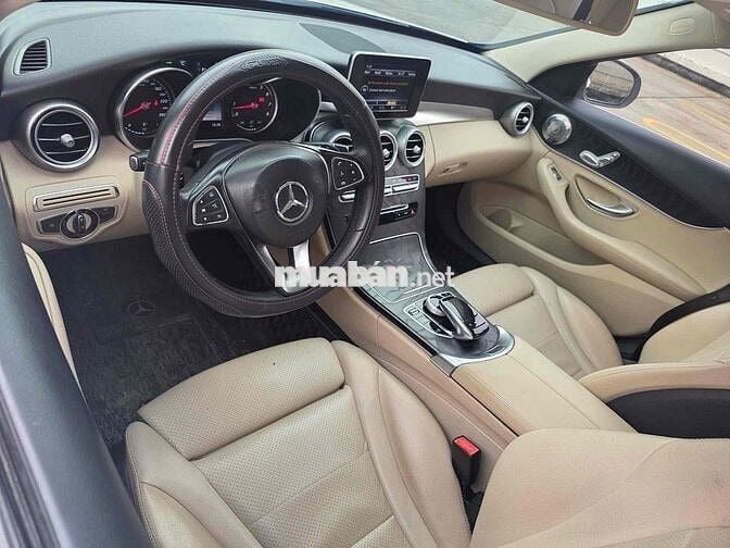 Mercedes-Benz C200 trắng/kem sx2016