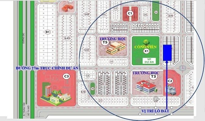 BÁN LÔ ĐẤT ĐỐI DIỆN C.VIÊN,TR.HỌC GIÁ CỰC KỲ RẺ 13tr/m2. LONG TÂN CITY