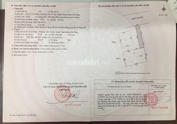 CHÍNH CHỦ CẦN BÁN NHÀ TẠI ĐƯỜNG LÊ DUẨN - ĐÀ NẴNG: GIÁ 15,5 TỶ
