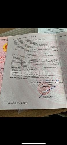 Bán đất 7x14m xã Mỹ Lôc tp Nam Định ngay đường 38B