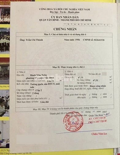 Bán Gấp Mặt Tiền Bành Văn Trân 5,3❌18 Ngay CMT8- CV Lê Thị Riêng 15 tỷ