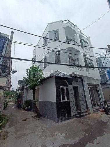3,75 tỷ nhà xây mới 4x8,5 ( 2 lầu btct ) 4pn lớn hẻm 3met thông