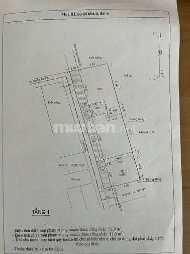 Bán nhà cấp 4 giá tốt đường số 9, p.bhh, Bình Tân