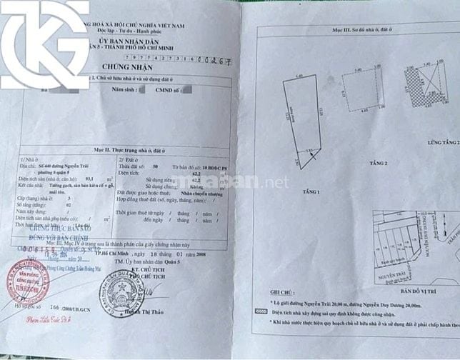 ❇️❇️ Cho Thuê Nhà GÓC 2MT: 440 Nguyễn Trãi + Nguyễn Duy Dương
