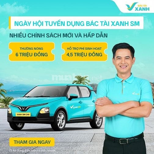 Tuyển 25 Tài xế Taxi - Thu nhập đến 30 triệu - Q9
