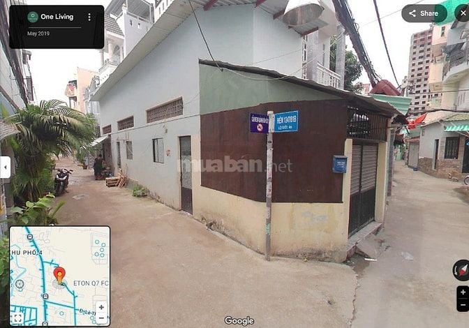 (Chủ Bán) nhà góc 2 mặt tiền hẻm 1283 Huỳnh Tấn Phát, Phú Thuận, Q7