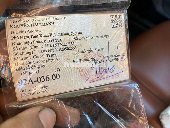 Thanh lý Vios 2004 số sàn .Đăng kiểm tháng 1/2026.
