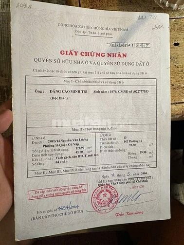 Bán nhà hẻm xe tải 3 lầu 340/2/16 Nguyễn Văn Lượng p17 Gò Vấp CITYPLAN