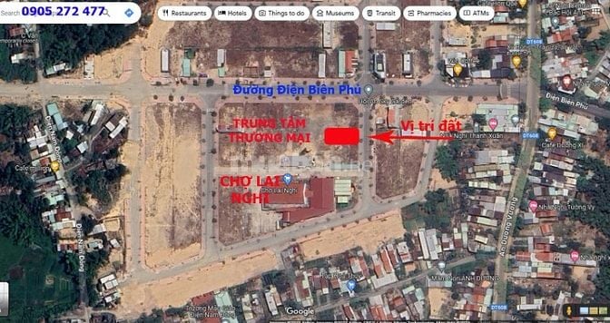Khu phố chợ Lai Nghi: Bán lô đất 02 mặt tiền ngay trong khuôn viên chợ