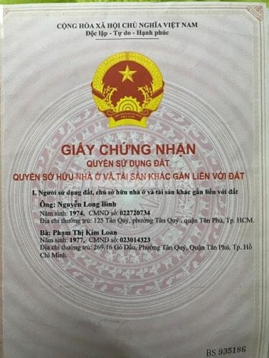 Bán nhà mặt tiền 7 Đường số 20 1 trệt 2 lầu 3 phòng ngủ 2vs