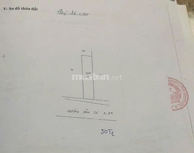 BÁN ĐẤT KDC GẦN CHỢ – TRƯỜNG HỌC, TIỆN Ở HOẶC KINH DOANH – GIÁ TỐT