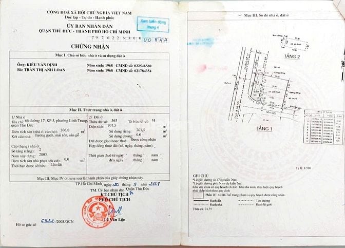 Góc 2MT (15x19) đường số 17 - Linh Trung - Giá Tốt