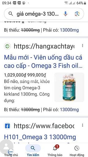 Dầu cá Canada loại mới _ OMÉGA-3 1300mg 