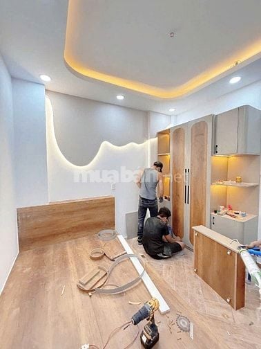 Nhà mới - giáp Q1 cầu Thị Nghè - có phòng ngủ trệt - full nội thất