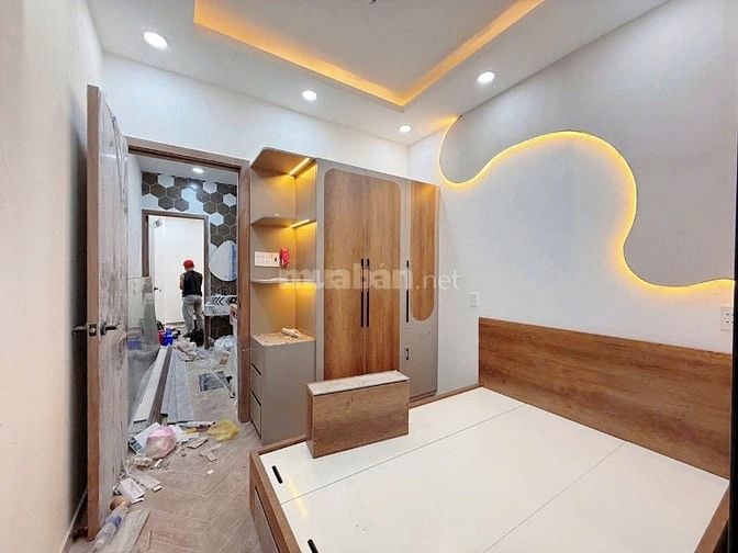 Nhà mới - giáp Q1 cầu Thị Nghè - có phòng ngủ trệt - full nội thất