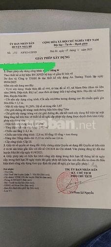 Chính chủ bán đất hẻm nhựa 7m đường Nguyễn Bình