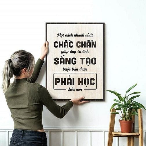 Tranh gỗ 3D cắt lớp – Một cách nhanh nhất chắc chắn giúp duy trì tính 