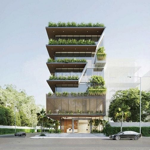 BÁN TOÀ VĂN PHÒNG NGUYỄN HOÀNG TÔN, 170M2 × 10 TẦNG, MT 8M, 92 TỶ 
