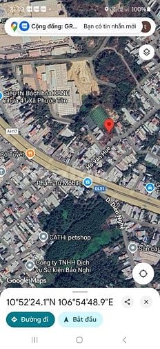 Bán đất mặt tiền đường Hồ Văn Huê xã Phước Tân Tp Biên Hòa giá 7 tỷ