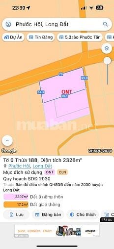 Cần bán đất hoặc hợp tác phù hợp phân lô 