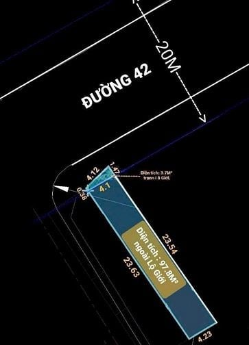 Bán nhanh đất 102m2 giá 10,5 tỷ đường 42 phường BTĐ TP Thủ Đức