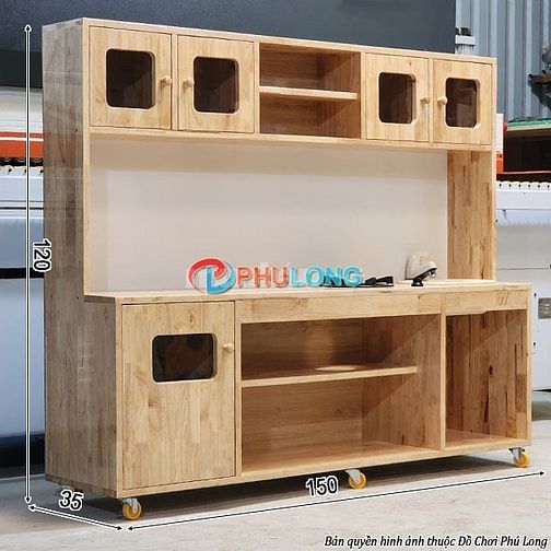 TỦ BẾP MẦM NON PL2552B – CHO TRẺ HÓA THÂN THÀNH “ĐẦU BẾP NHÍ”