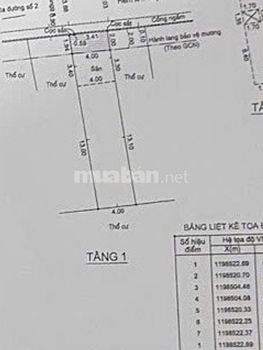 CC gửi bán nhà 72m2 1 trệt 1L ds2 QL13 Hiệp Bình Phước Thủ Đức 4ty75