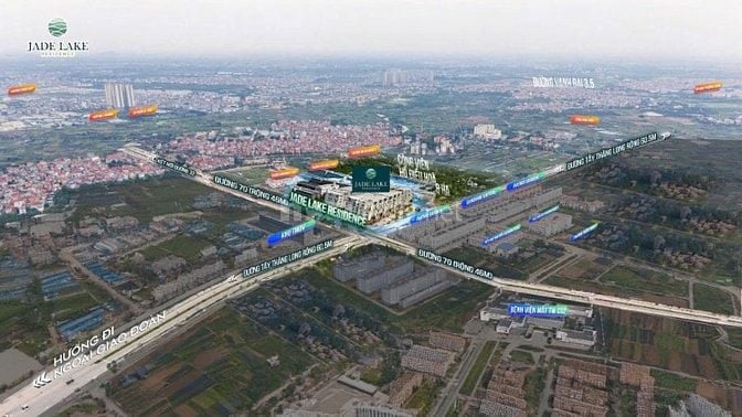 Bán nhà liền kề dự án Jade Lake đường Tây Thăng Long