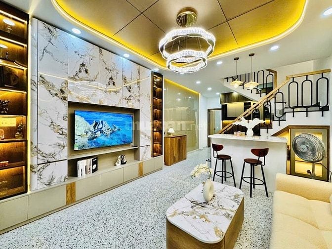 💥Nhà Hoàng Hoa Thám, P5, Phú Nhuận, 3,9*15m, 53,7m2, 2 Tầng 3PN  