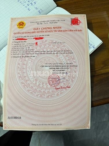 Chỉ #450tr sở hữu đất TP. Hồ Chí Minh ( Tân Uyên - Bình Dương )