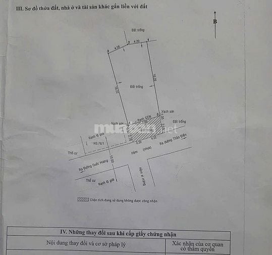 Bán đất thổ cư Quốc Hương, Thảo Điền, 130m² sổ, nở hậu, giá 31,5 tỷ