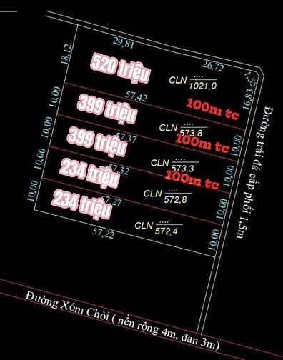 Vừa giảm giá chỉ còn 234 triệu, DT 570m2 ngoại ô SG chỉ 75km, gần chợ 
