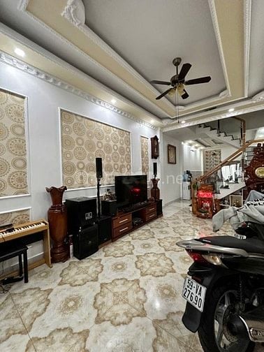 CHỈ 7.45 TỶ -NHÀ HẺM XE HƠI - 4 ❌ 18 XÂY 4 LẦU - LÊ VĂN THỌ GÒ VẤP