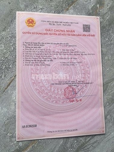 NHÀ SỔ HỒNG RIÊNG HẺM 3M 487 Võ Thị Nhờ Q7. 2 lầu ST