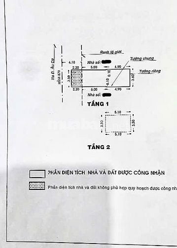Bán nhà hẻm 3m(3 gác) Âu Cơ. P.Phú Trung, Q.Tân Phú