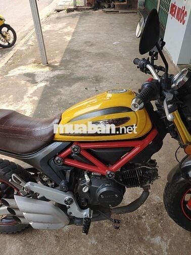 Moto mini hunter xe zin vàng đen dung tích 110