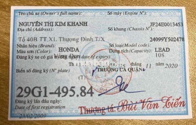 Dư không dùng cần bán xe lead 2009