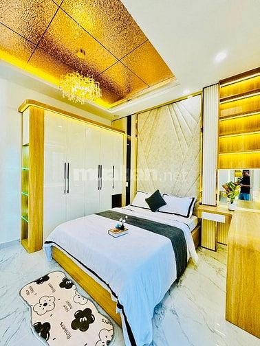 Bán nhà 2 mặt hẻm xe hơi đẹp 4 lầu (4x18) 458/7A Nguyễn Văn Khối p9 Gv