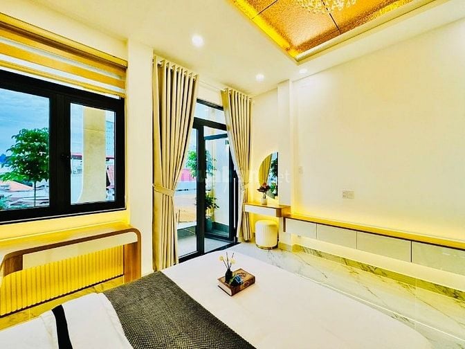 Bán nhà 2 mặt hẻm xe hơi đẹp 4 lầu (4x18) 458/7A Nguyễn Văn Khối p9 Gv