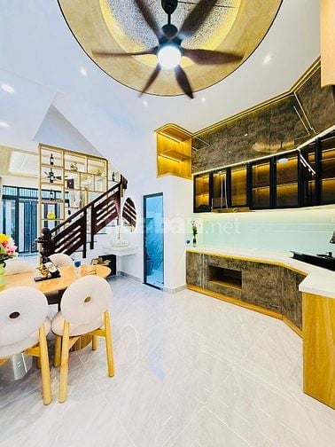Bán nhà 2 mặt hẻm xe hơi đẹp 4 lầu (4x18) 458/7A Nguyễn Văn Khối p9 Gv
