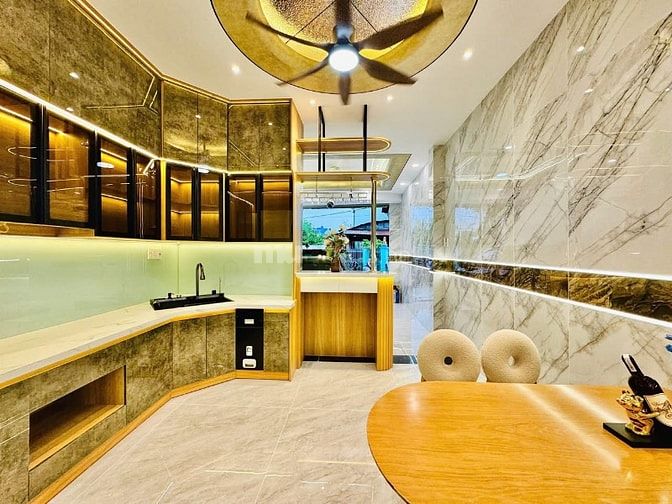 Bán nhà 2 mặt hẻm xe hơi đẹp 4 lầu (4x18) 458/7A Nguyễn Văn Khối p9 Gv