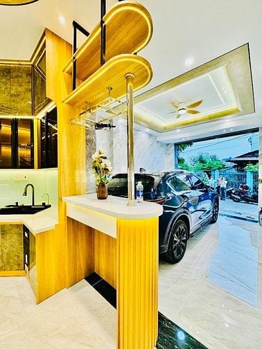 Bán nhà 2 mặt hẻm xe hơi đẹp 4 lầu (4x18) 458/7A Nguyễn Văn Khối p9 Gv