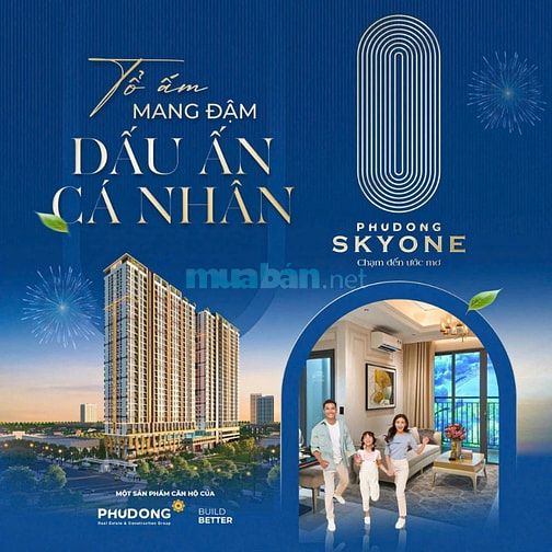 Chính chủ cần bán lại căn hộ B0712 - 2PN tại dự án Phú Đông Skyone