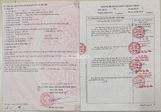 CHÍNH CHỦ CẦN BÁN NHÀ CẤP 4 – HẺM XE TẢI – GẦN CHỢ CÂY ME, CHỢ BÀ ĐIỂM