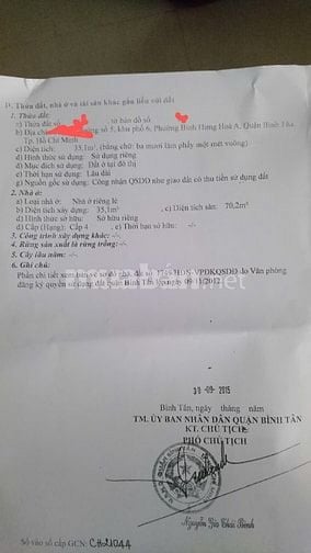 Bán nhà đường số 5, gần Nguyễn Sơn Tân Phú