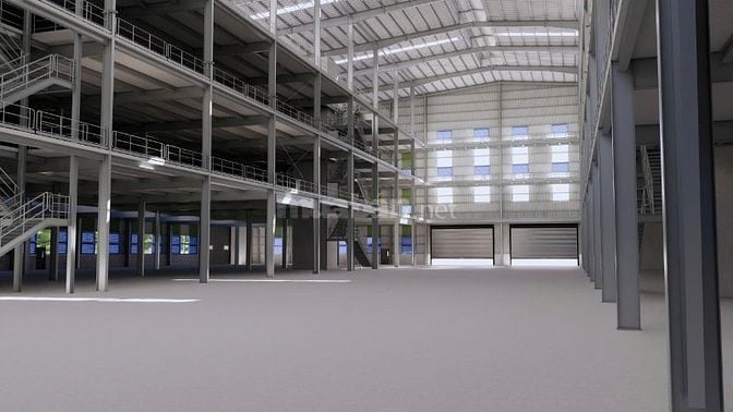 Cho thuê kho xưởng mới 100% KCN Đức Hòa, Long An, tổng dt: 21.400m2