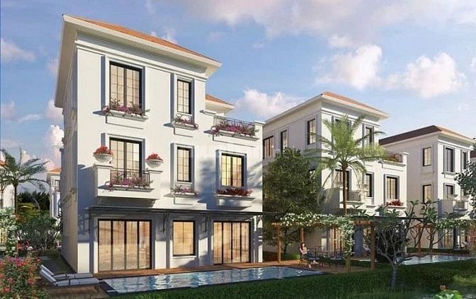 Biệt thự sân golf đẳng cấp full nội thất có hồ bơi riêng từ 50tr/m2 ca