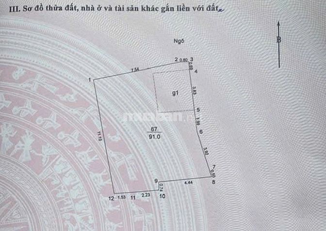 Cần bán hà riêng 91m chính chủ phường Kim Mã, phố Kĩm Mã quận Ba Đình