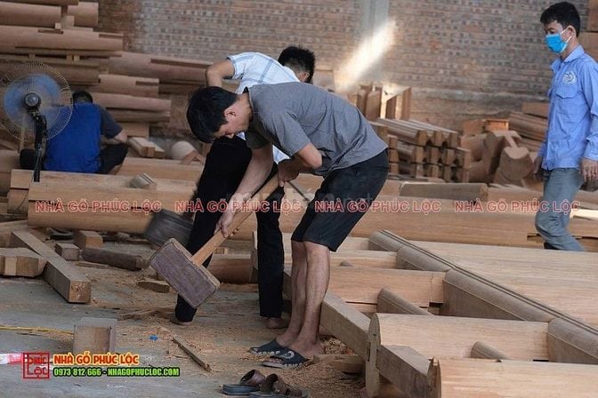 Tuyển thợ sàm đóng nhà gỗ cổ truyền tại cần kiệm Thạch Thất Hà Nội