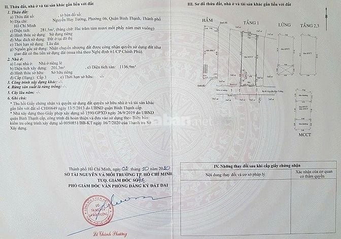 Bán tòa nhà văn phòng Nguyễn Huy Tưởng, Bình Thạnh, 281.5m²
